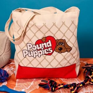 NWT Loungefly Hasbro Pound Puppies 40th Anniversary Canvas Tote Bag